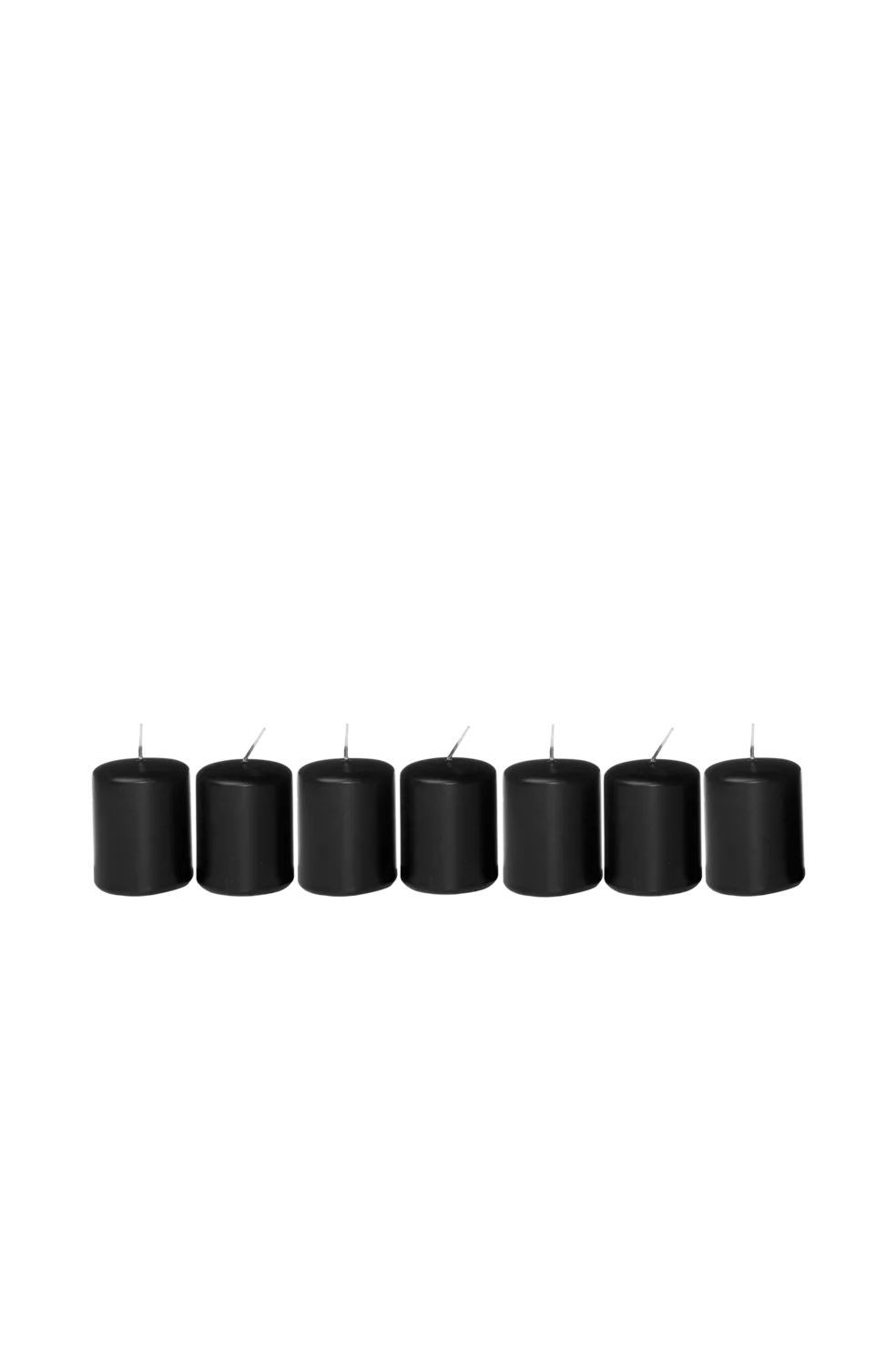Bold chandelier Menorah candles black